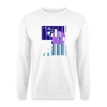 J’adore le Glitch - Sweat-shirt Unisexe - blanc - Devant