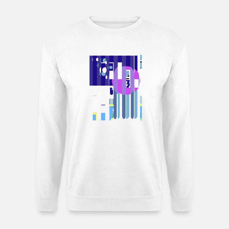 Love the Glitch - Unisex Pullover - Weiß