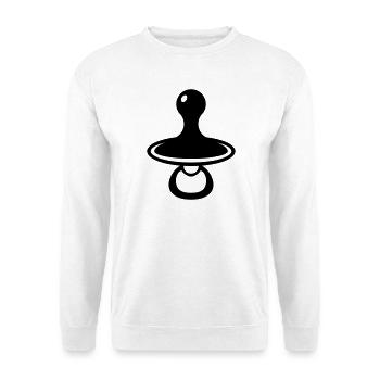 Babyschnuller - Unisex Pullover - Weiß - Vorne