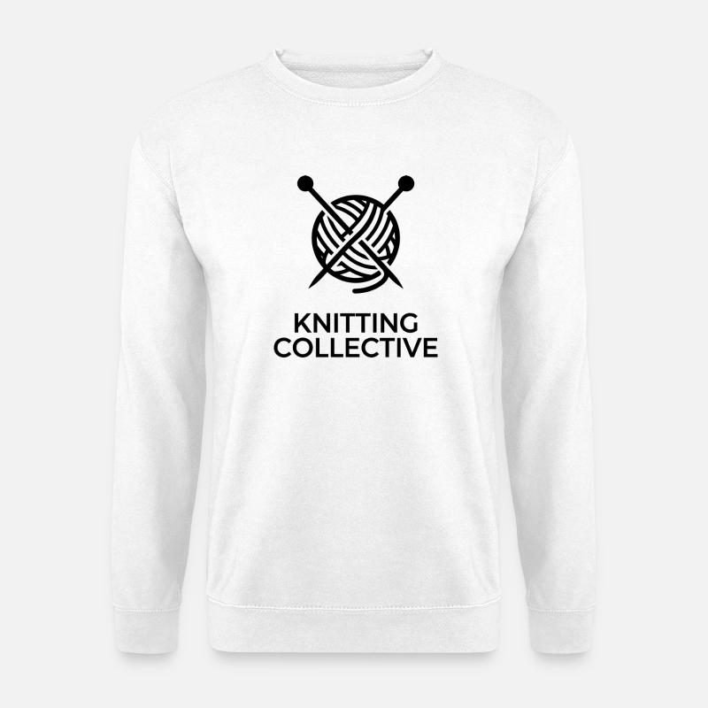 Knitting Collective Ball & Nadel - Unisex Pullover - Weiß