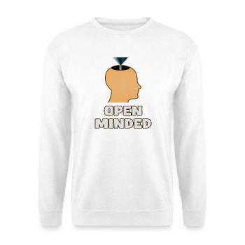 Open Minded - Offener Geist - Unisex Sweatshirt - white - Front