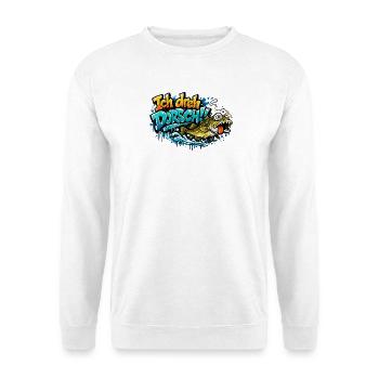 Ich dreh Dorsch Graffiti Fisch - Unisex Pullover - Weiß - Vorne