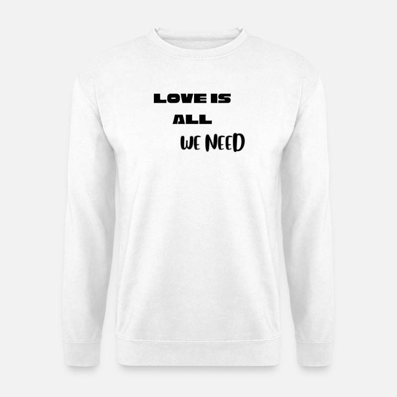 Lustiges Valentins-Liebeshemd - Unisex Pullover - Weiß