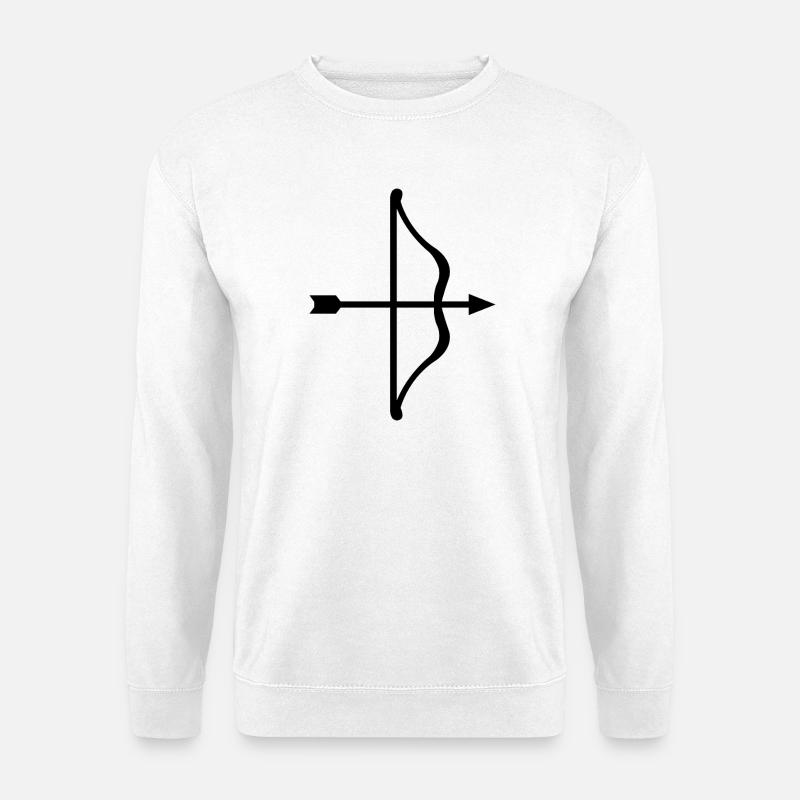 Bogen und Pfeil - Unisex Pullover - Weiß