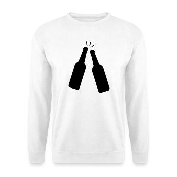 Beer toast - Unisex Sweatshirt - white - Front
