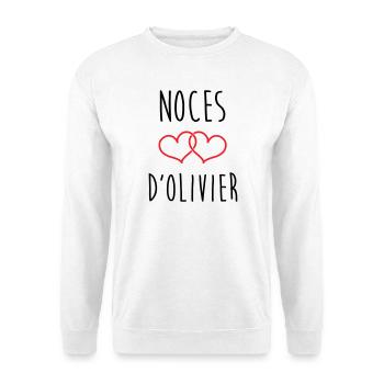 Olivier's wedding 59 years of marriage - Unisex Sweatshirt - white - Front