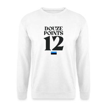 Twelve Points Eurovision Estonia - Unisex Sweatshirt - white - Front