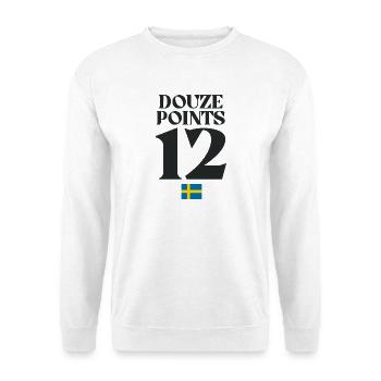 Zwölf Punkte Schweden Eurovision - Unisex Pullover - Weiß - Vorne