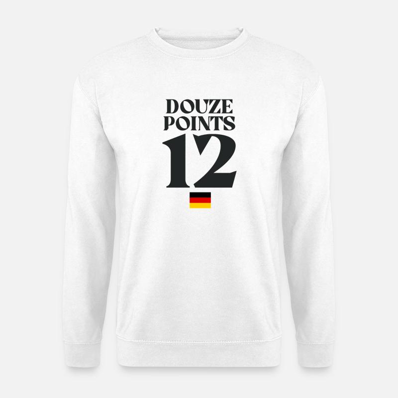 Dozen Points 12 Germany Eurovision - Unisex Sweatshirt - white