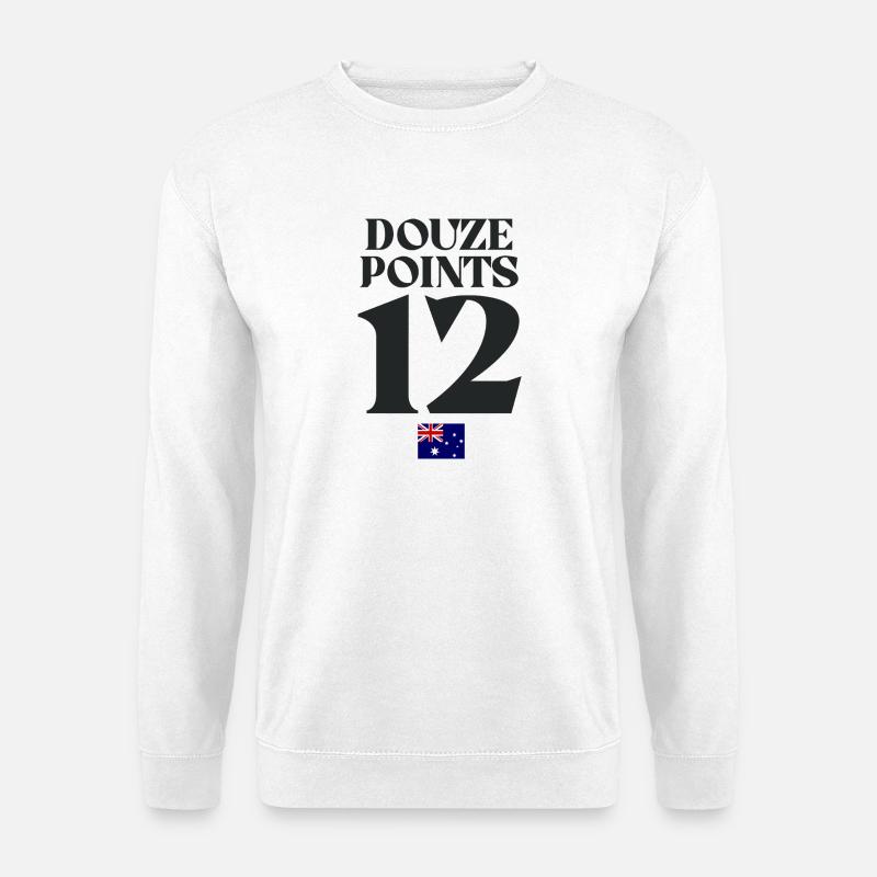 Douze Points Australie Eurovision - Sweat-shirt Unisexe - blanc