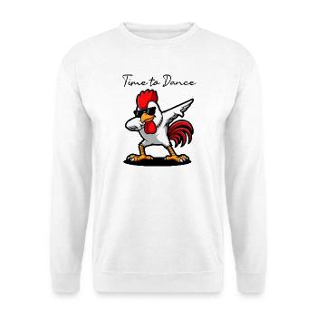 Sunglasses dances naughty - Unisex Sweatshirt - white - Front