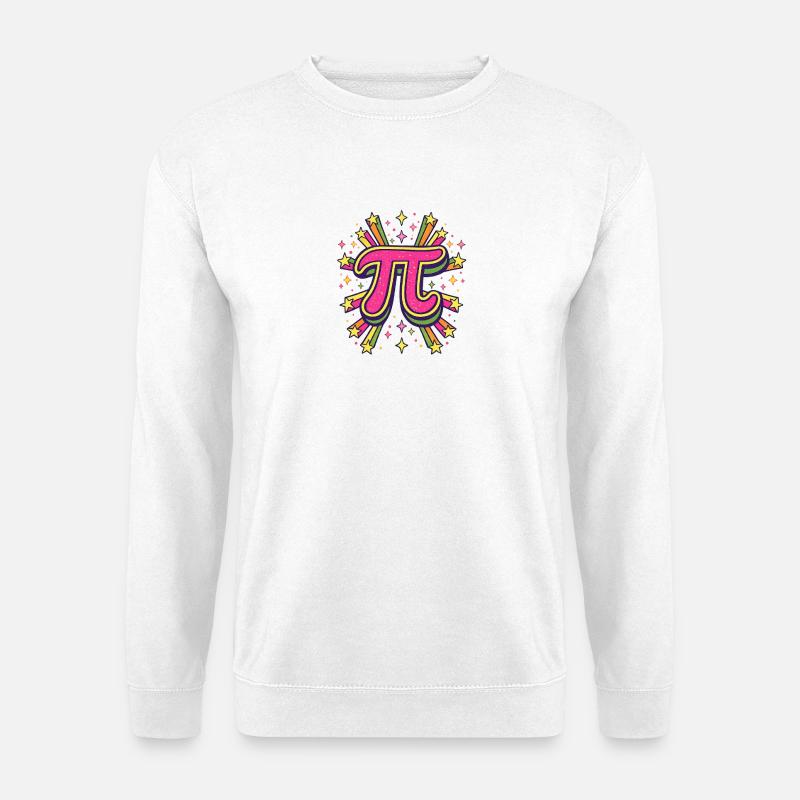 Pi Pop Art Burst - Unisex Pullover - Weiß