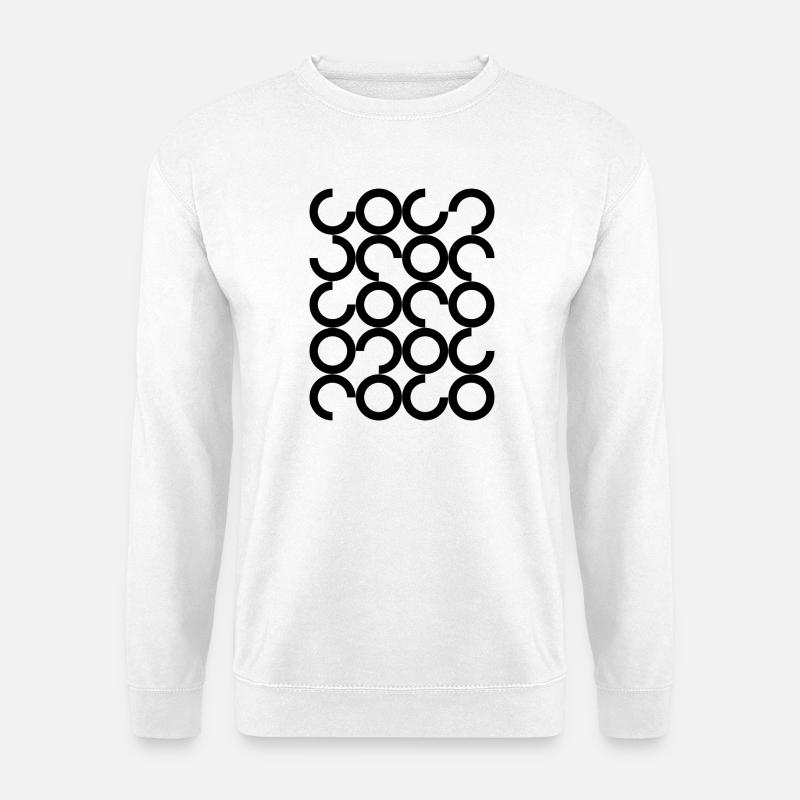 geometric circles pattern  - Unisex Sweatshirt - white