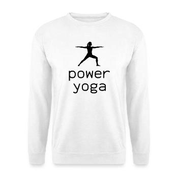 Balance Power Yoga Silhouette - Unisex Sweatshirt - white - Front