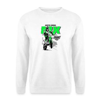 Moto Cross - Supercross - Moto Cross - Offroad - Unisex Pullover - Weiß - Vorne
