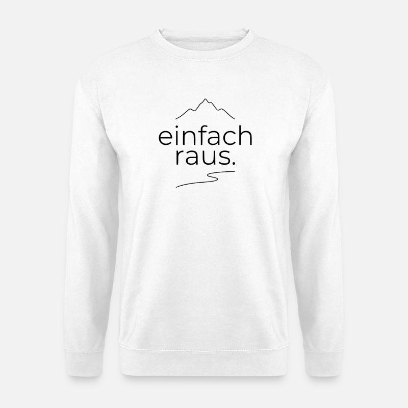 Einfach Raus Wandern - Unisex Pullover - Weiß