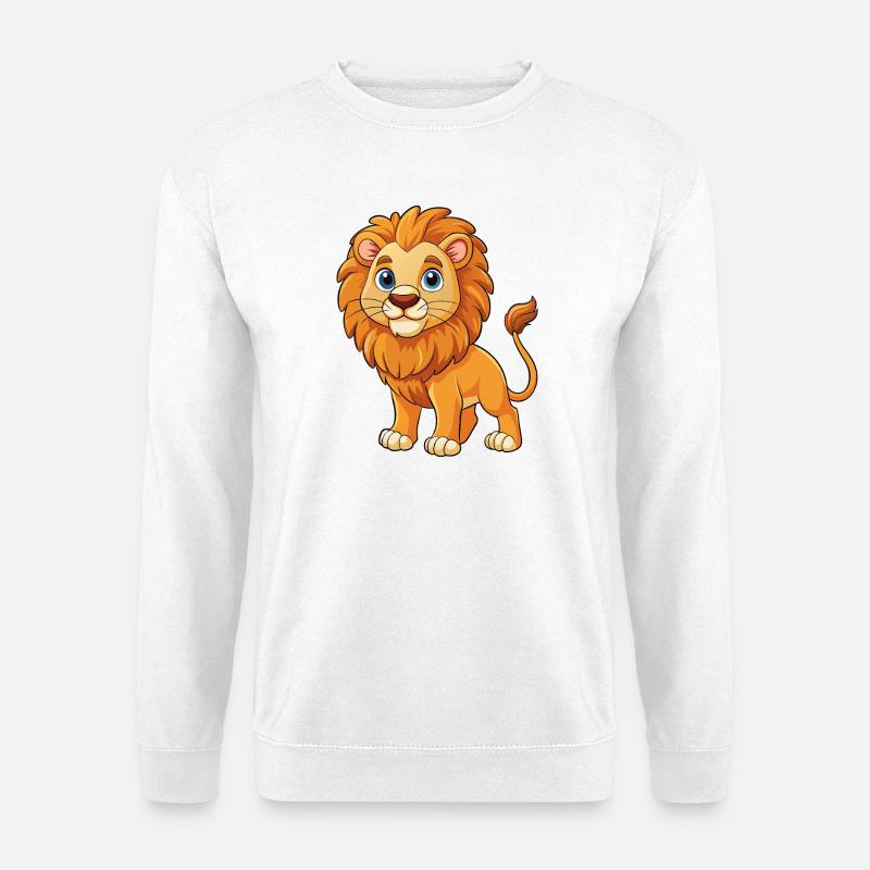Süßer Löwe - Unisex Pullover - Weiß