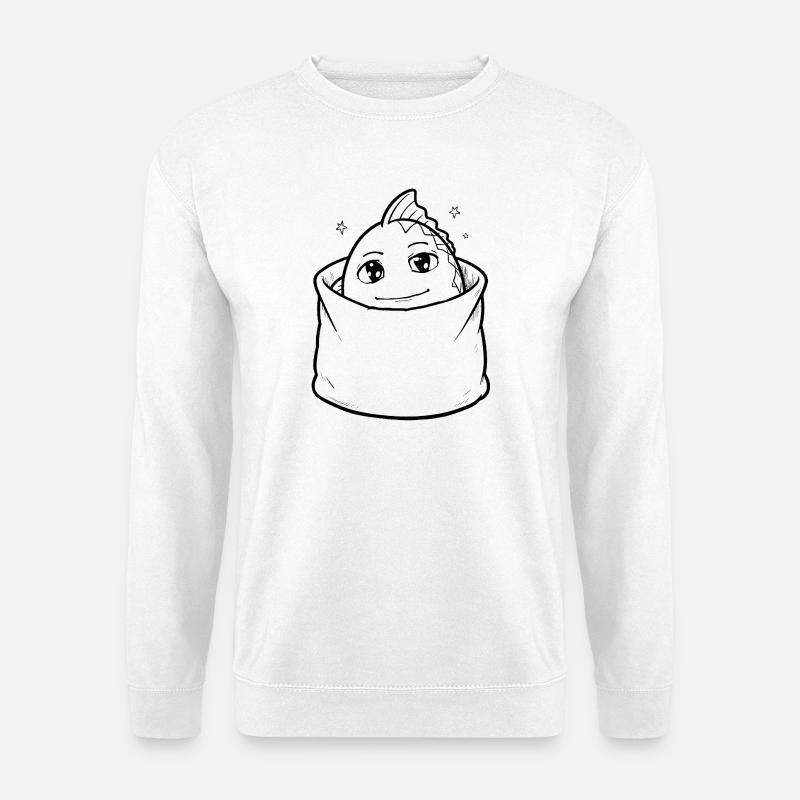 Fisch Tier Tasche - Unisex Pullover - Weiß