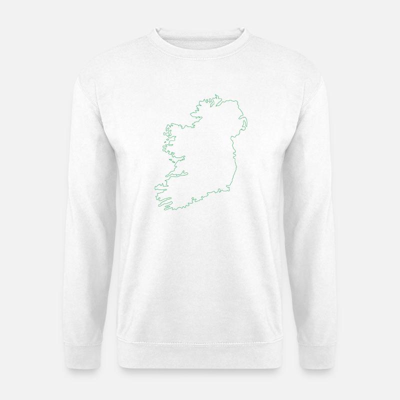 Ireland map - Unisex Sweatshirt - white
