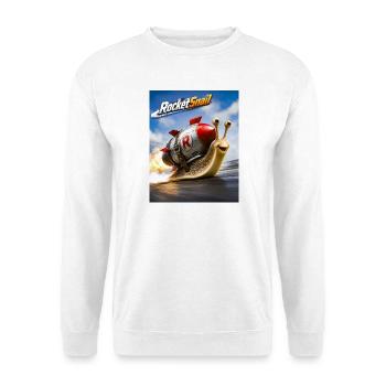 Rocket Snail Space Fast Adventure - Unisex Sweatshirt - white - Front
