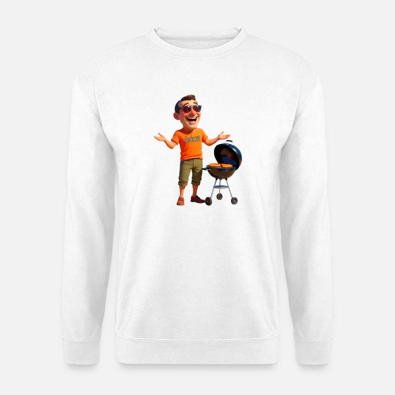 Grilling sausages - Unisex Sweatshirt - white