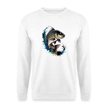 Carp fishing - Unisex Sweatshirt - white - Front