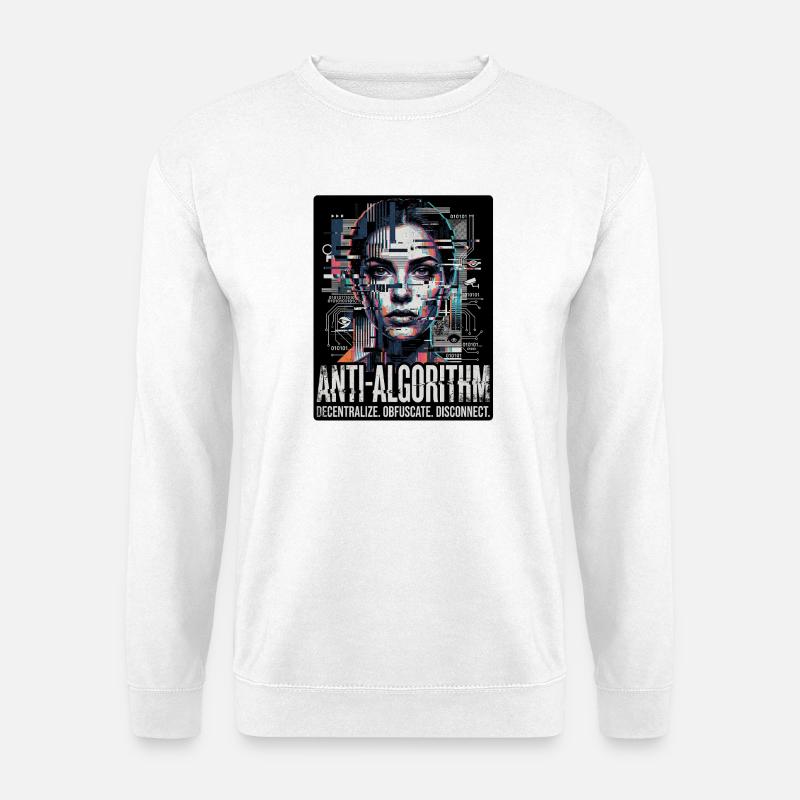 Anti Algorithme - Sweat-shirt Unisexe - blanc