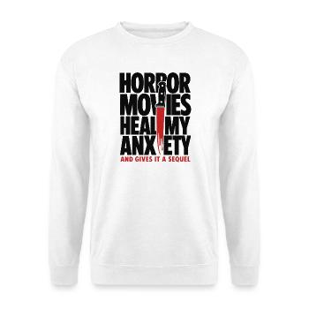 Horror Movies Heal My Anxiety - Unisex Sweatshirt - white - Front