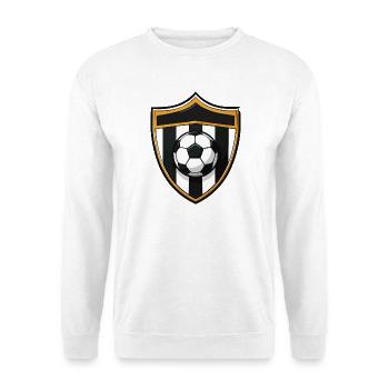 Soccer sign with ball - Unisex Sweatshirt - white - Front