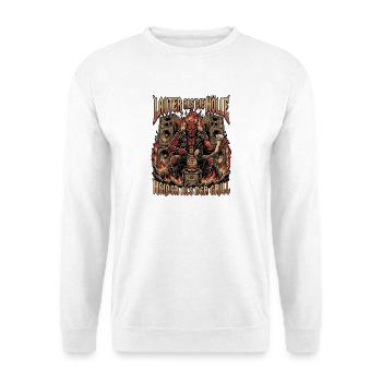 Heavy Metal Dämon Auf Festival - Unisex Pullover - Weiß - Vorne
