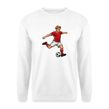 Les footballeurs en saut - Sweat-shirt Unisexe - blanc - Devant