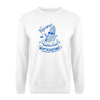 Popcorn Waiting Mode Summer Doodle - Unisex Sweatshirt - white - Front