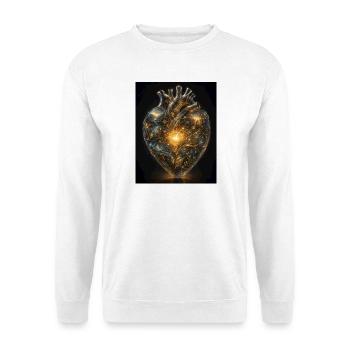Heart of networking - Unisex Sweatshirt - white - Front