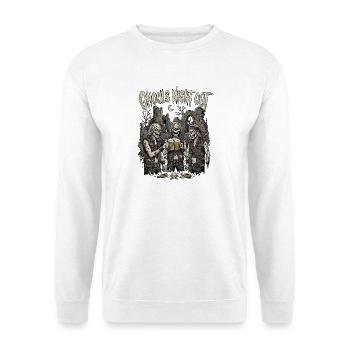 Zombie Rocker d’Halloween - Sweat-shirt Unisexe - blanc - Devant