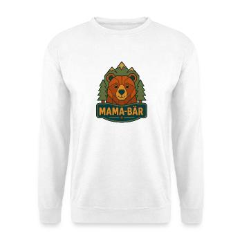 Mama Bär Berg Wildnis - Unisex Pullover - Weiß - Vorne