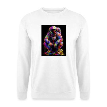 Bunte Weltraumkunst - Unisex Pullover - Weiß - Vorne