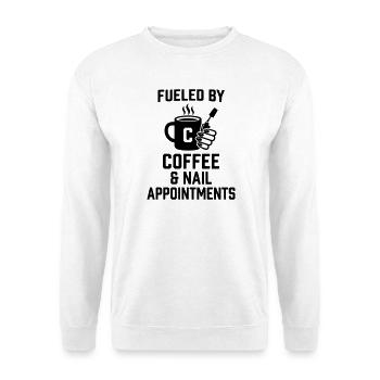 Coffee Nails Nail Design - Unisex Sweatshirt - white - Front