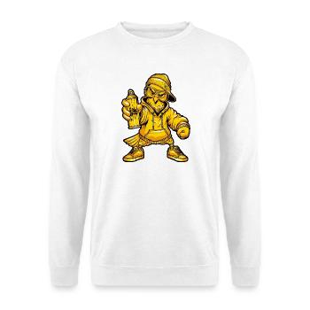 Graffiti Taube Character - Unisex Pullover - Weiß - Vorne