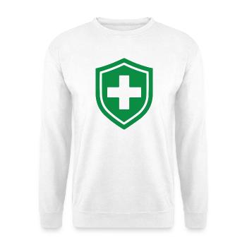 Bouclier de premiers secours Symptôme médical d’urgence médicale - Sweat-shirt Unisexe - blanc - Devant