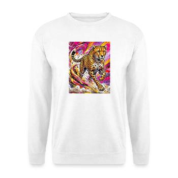 Gepard - Unisex Pullover - Weiß - Vorne - Alina (178cm) & Michal (187cm)