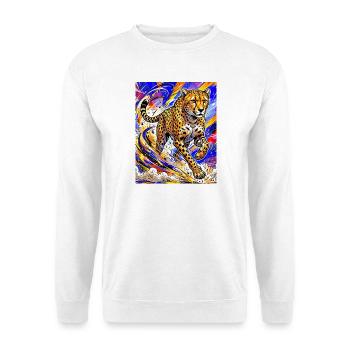 Gepard - Unisex Pullover - Weiß - Vorne - Alina (178cm) & Michal (187cm)