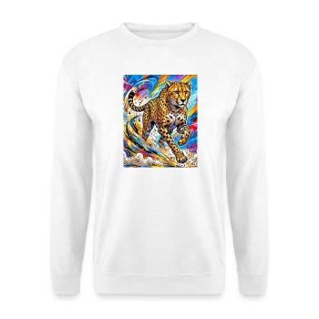 Gepard - Unisex Pullover - Weiß - Vorne - Alina (178cm) & Michal (187cm)