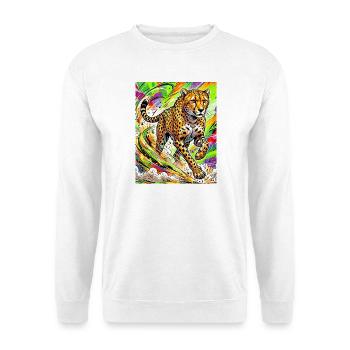 Gepard - Unisex Pullover - Weiß - Vorne - Alina (178cm) & Michal (187cm)