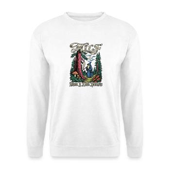 Waldmagie - Unisex Pullover - Weiß - Vorne - Alina (178cm) & Michal (187cm)