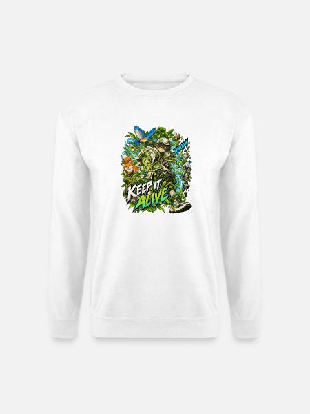Hobbys und Leidenschaften× Ökologie und Schutz der... - Unisex Pullover - Weiß