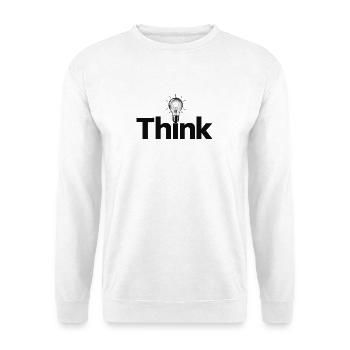 Denklicht-Idee und Inspiration - Unisex Pullover - Weiß - Vorne - Alina (178cm) & Michal (187cm)