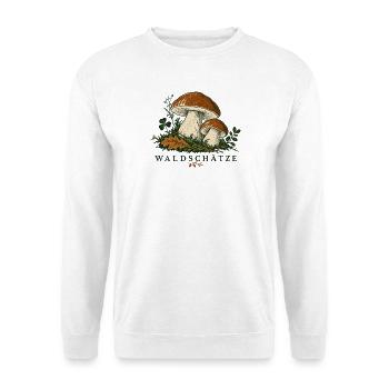 Waldschätze - Unisex Pullover - Weiß - Vorne - Alina (178cm) & Michal (187cm)