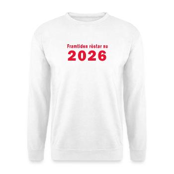 The future votes now in 2026 - Unisex Sweatshirt - white - Front