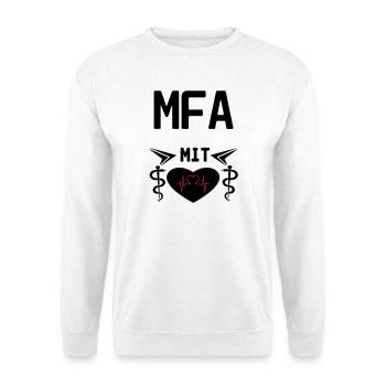 MFA mit Herz Geschenk Medizin Spruch - Unisex Pullover - Weiß - Vorne