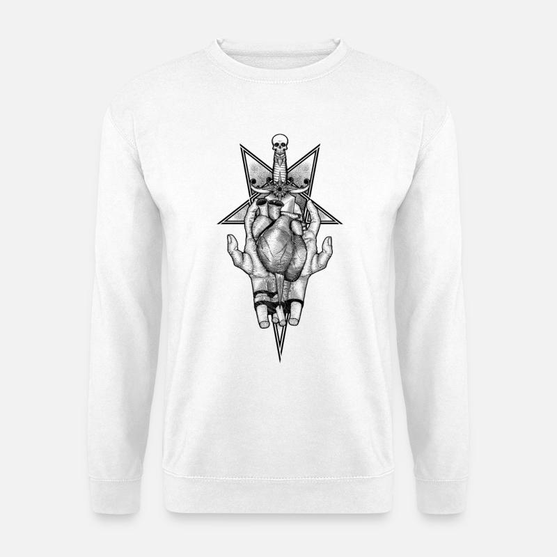 Schmerzendes Herz - Unisex Pullover - Weiß